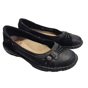 Earth Spirit Gelron Women's Black Slip On Casual Flats Comfy Shoes Size 7.5